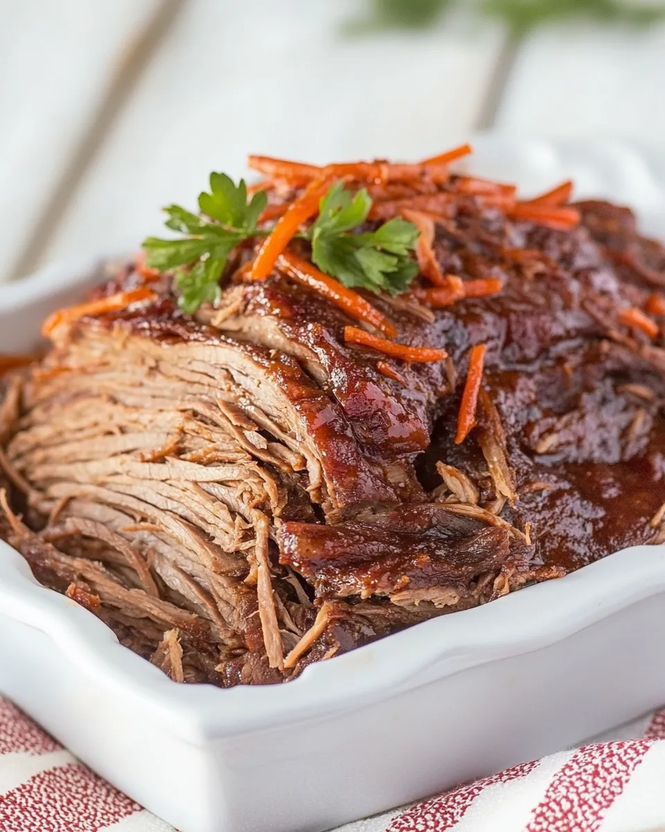 Easy Oven Braised Texas Brisket recipe image