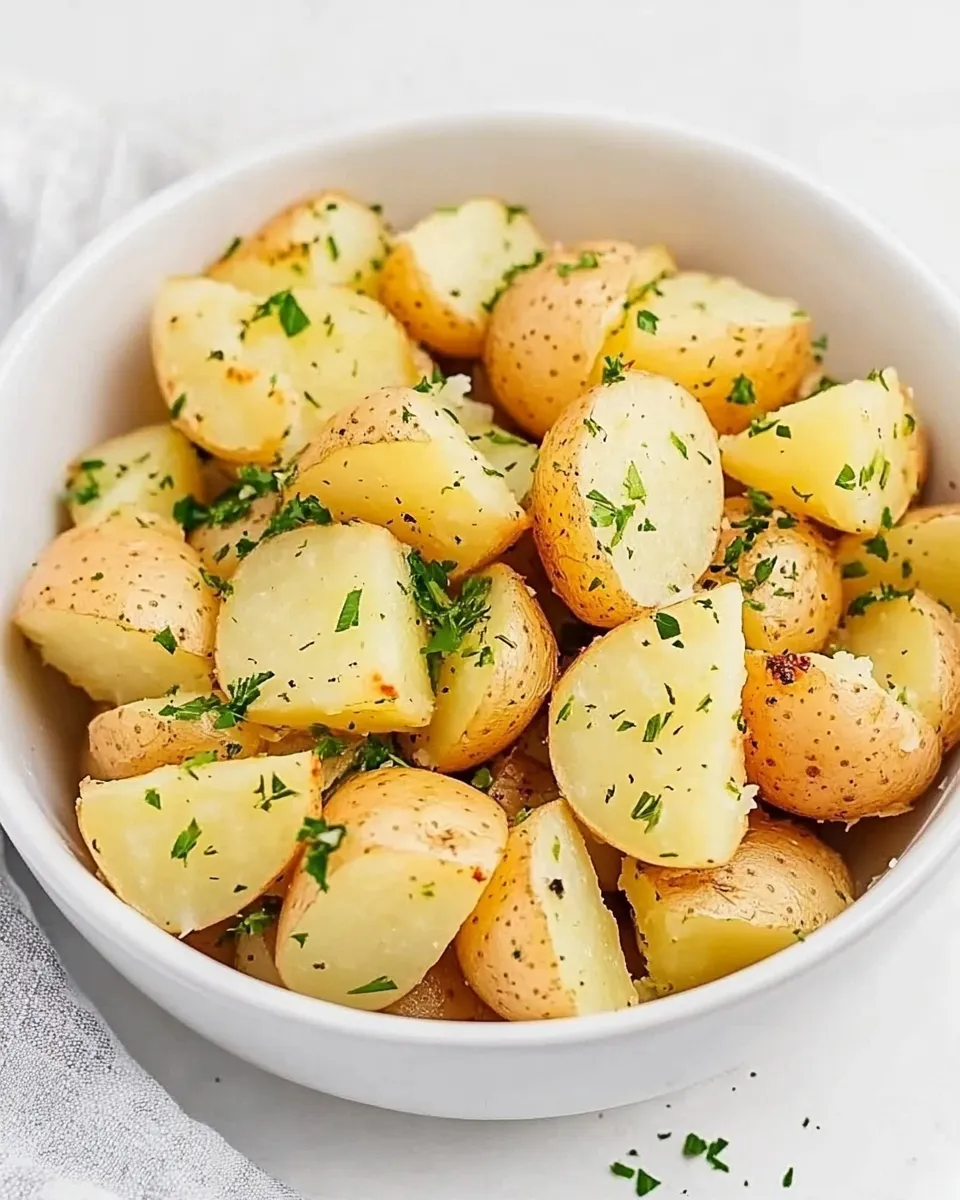 Easy Parsley Potatoes food shot