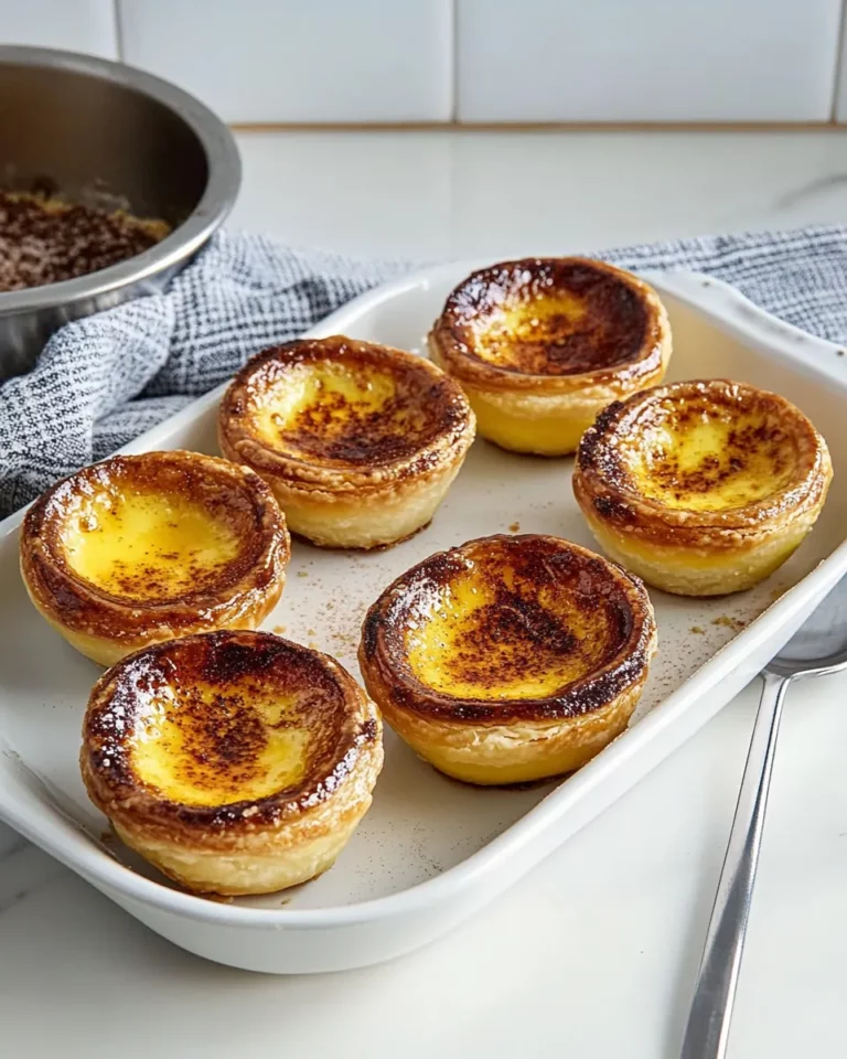 Homemade Pastis de Nata (Portuguese Custard Tarts) recipe photo