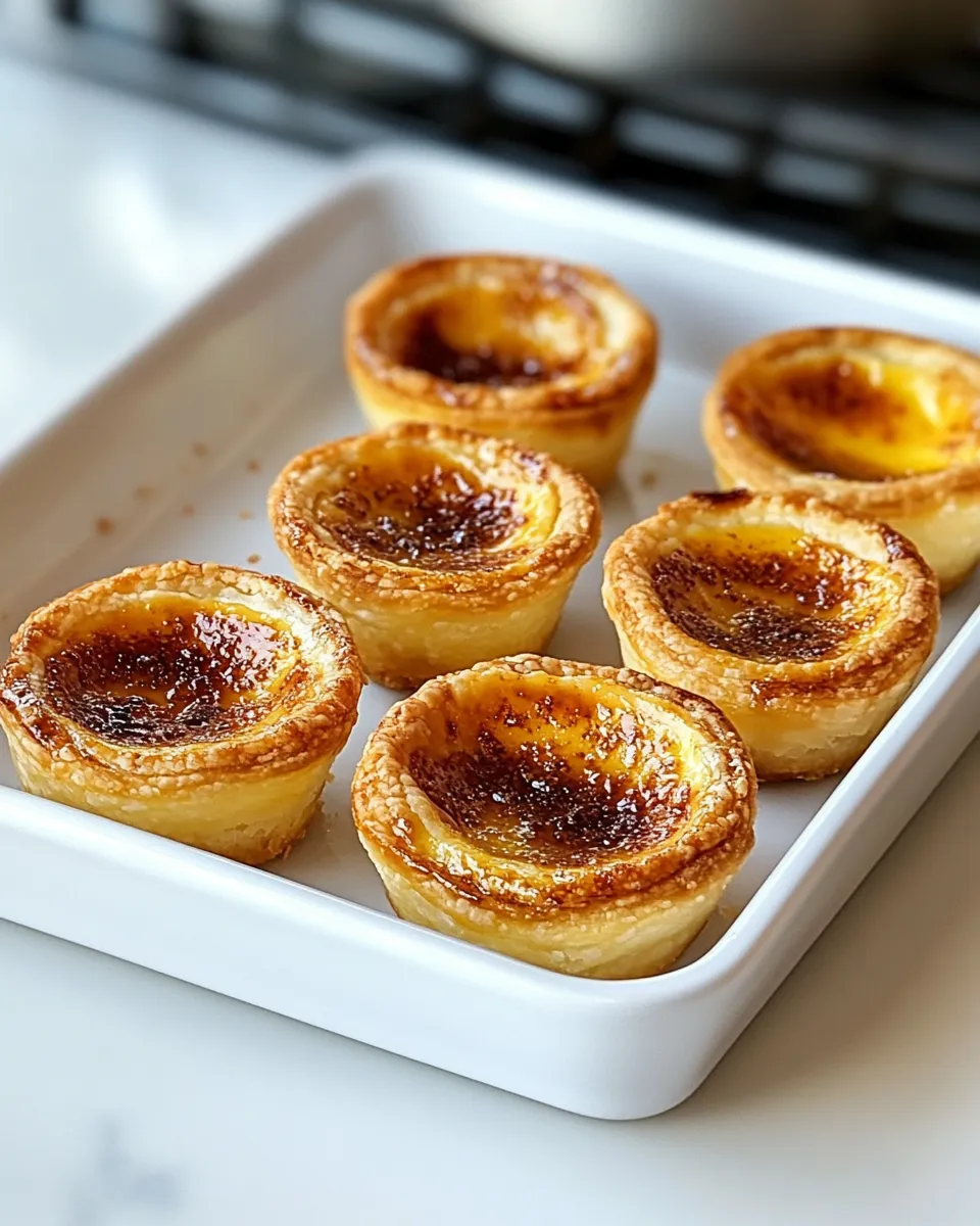 Classic Pastis de Nata (Portuguese Custard Tarts) dish photo