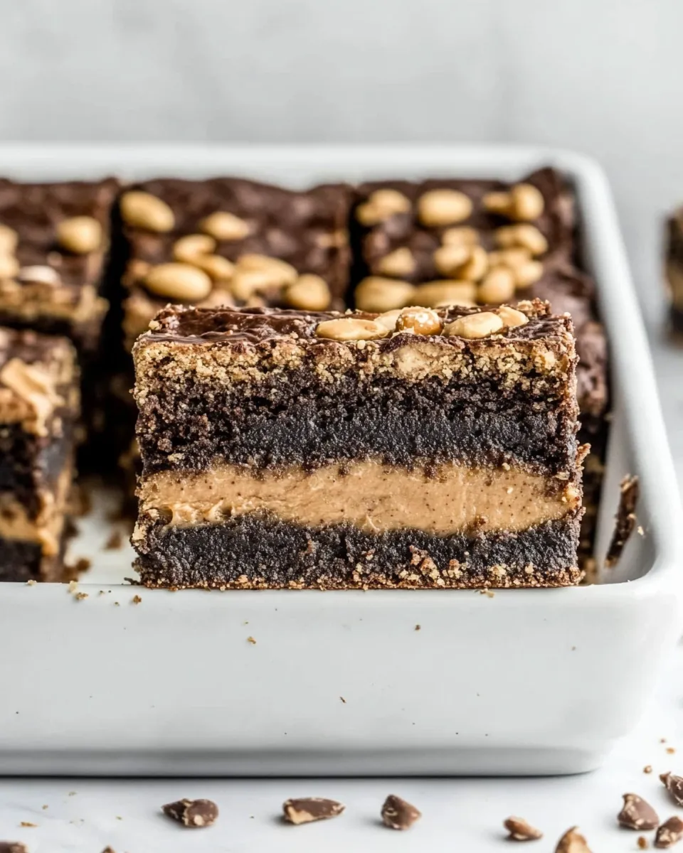Homemade Peanut Butter Brownies recipe photo