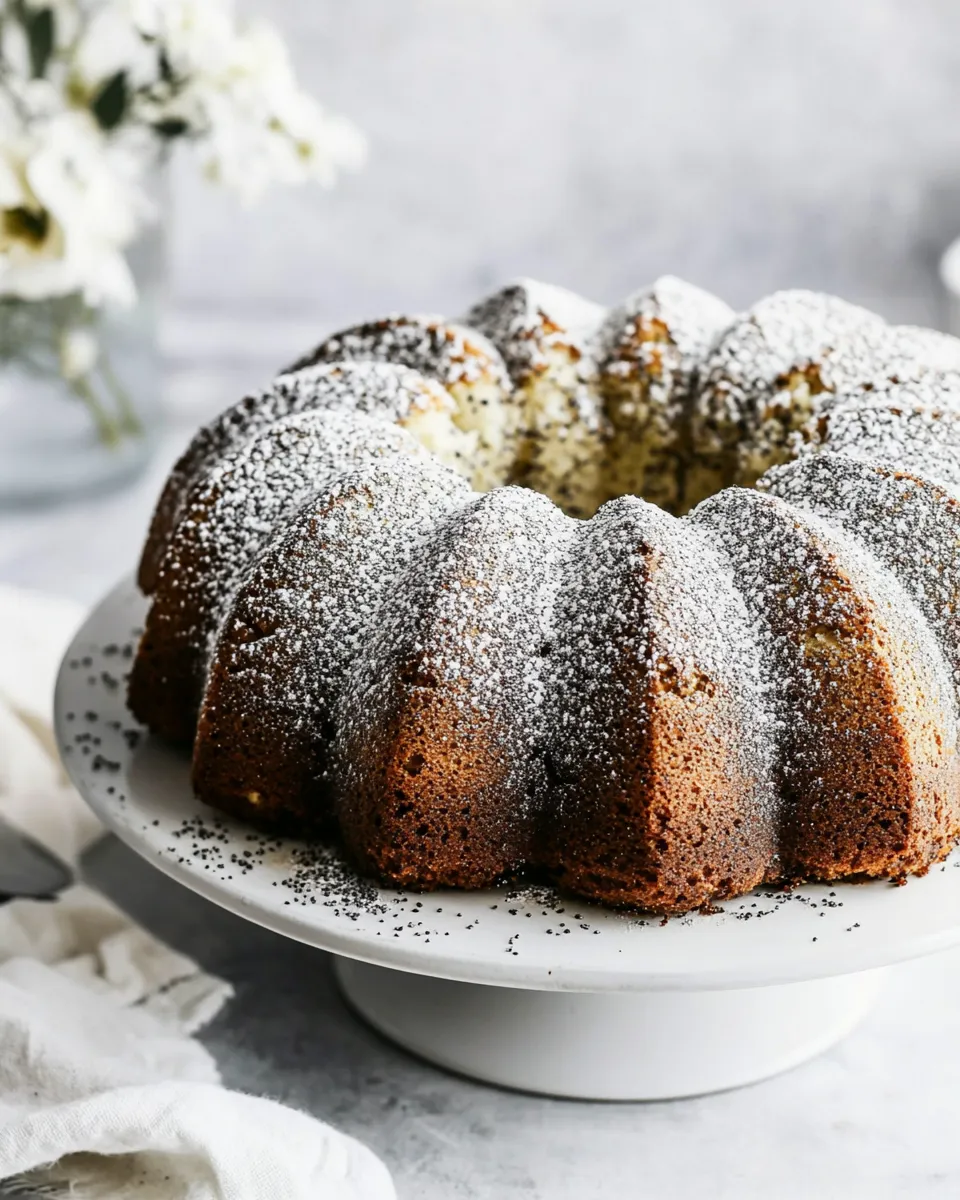Homemade Poppy Seed Cake photo