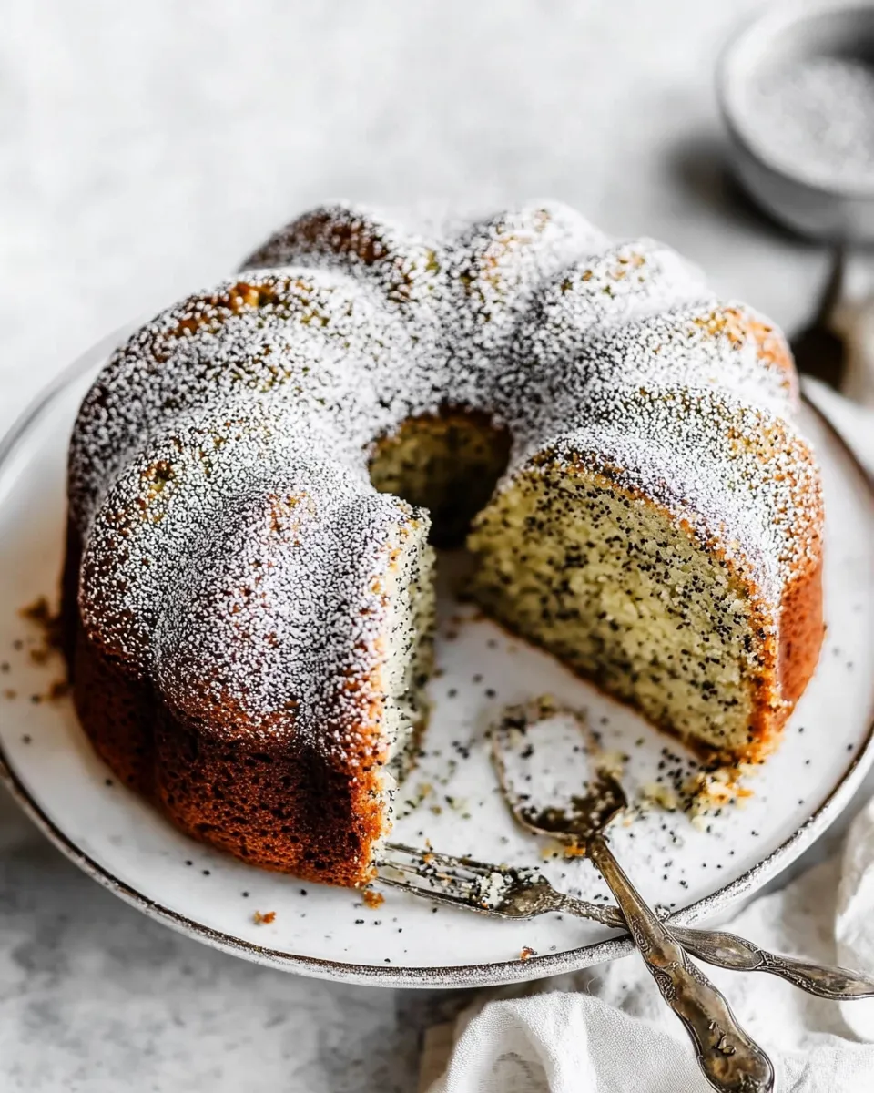 Classic Poppy Seed Cake image