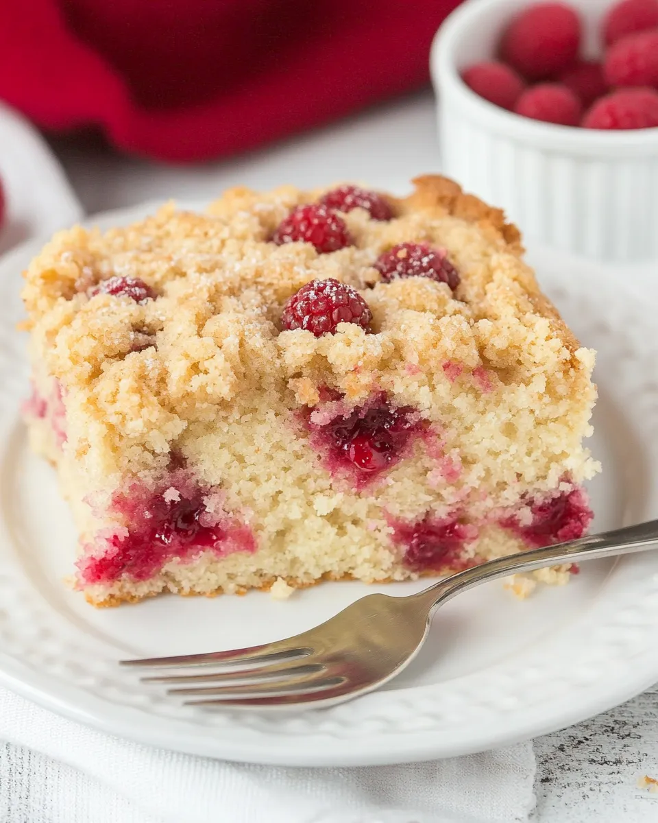 Homemade Raspberry Coffee Cake photo