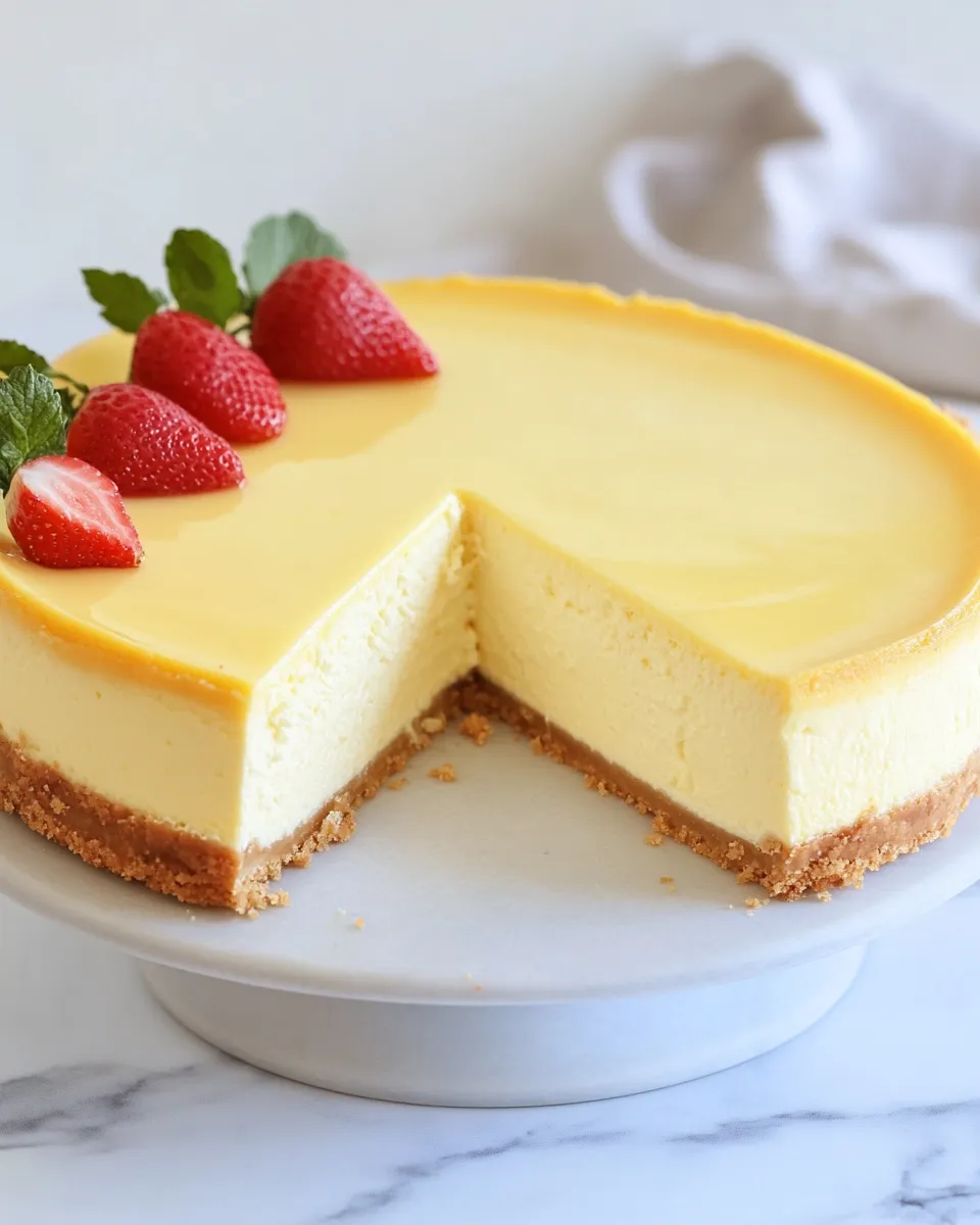 Classic Sour Cream Cheesecake image