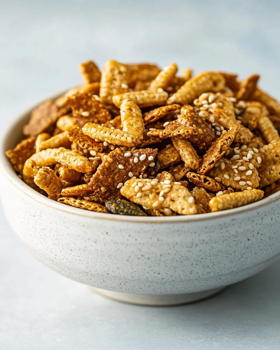 Easy Sweet & Spicy Sesame Snack Mix recipe photo