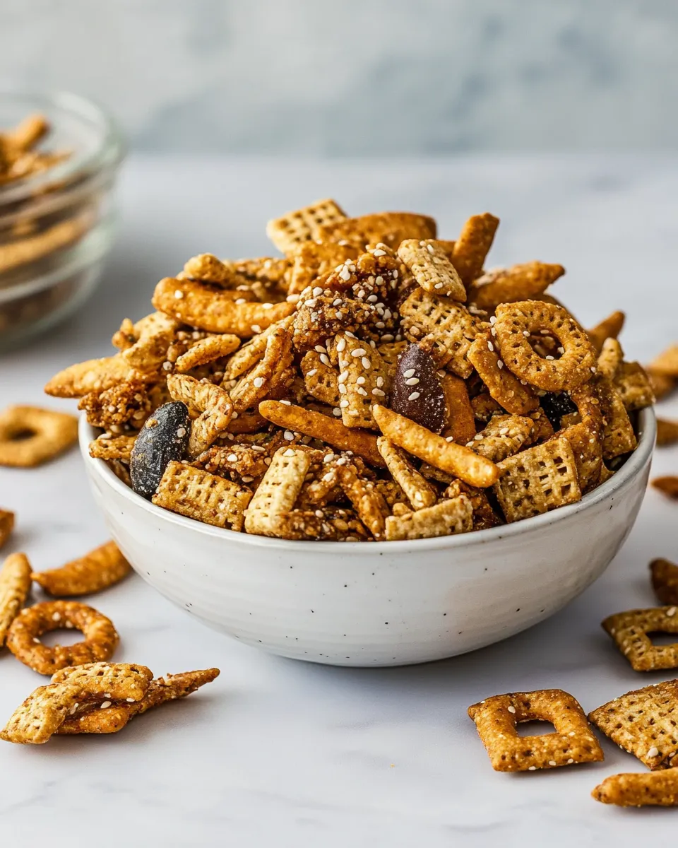 Delicious Sweet & Spicy Sesame Snack Mix dish photo
