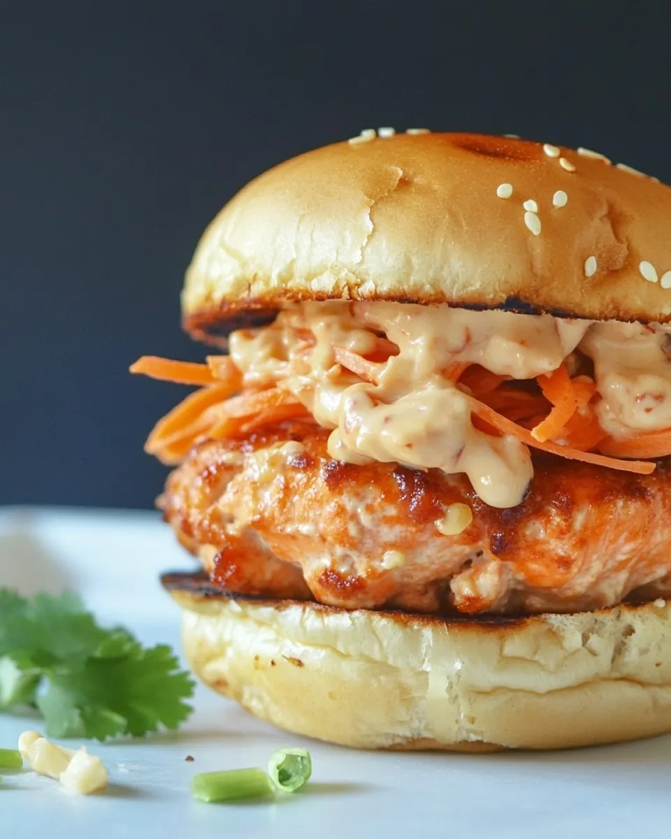 Easy Thai Salmon Burgers recipe image