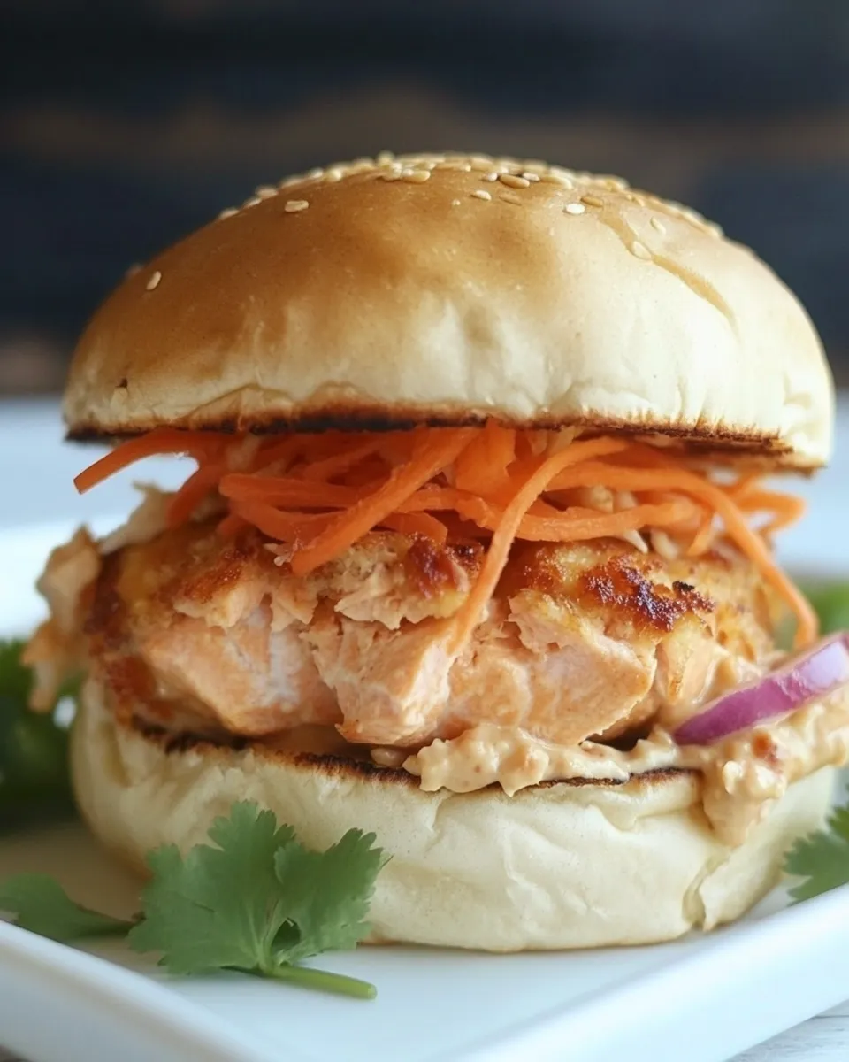 Delicious Thai Salmon Burgers dish photo