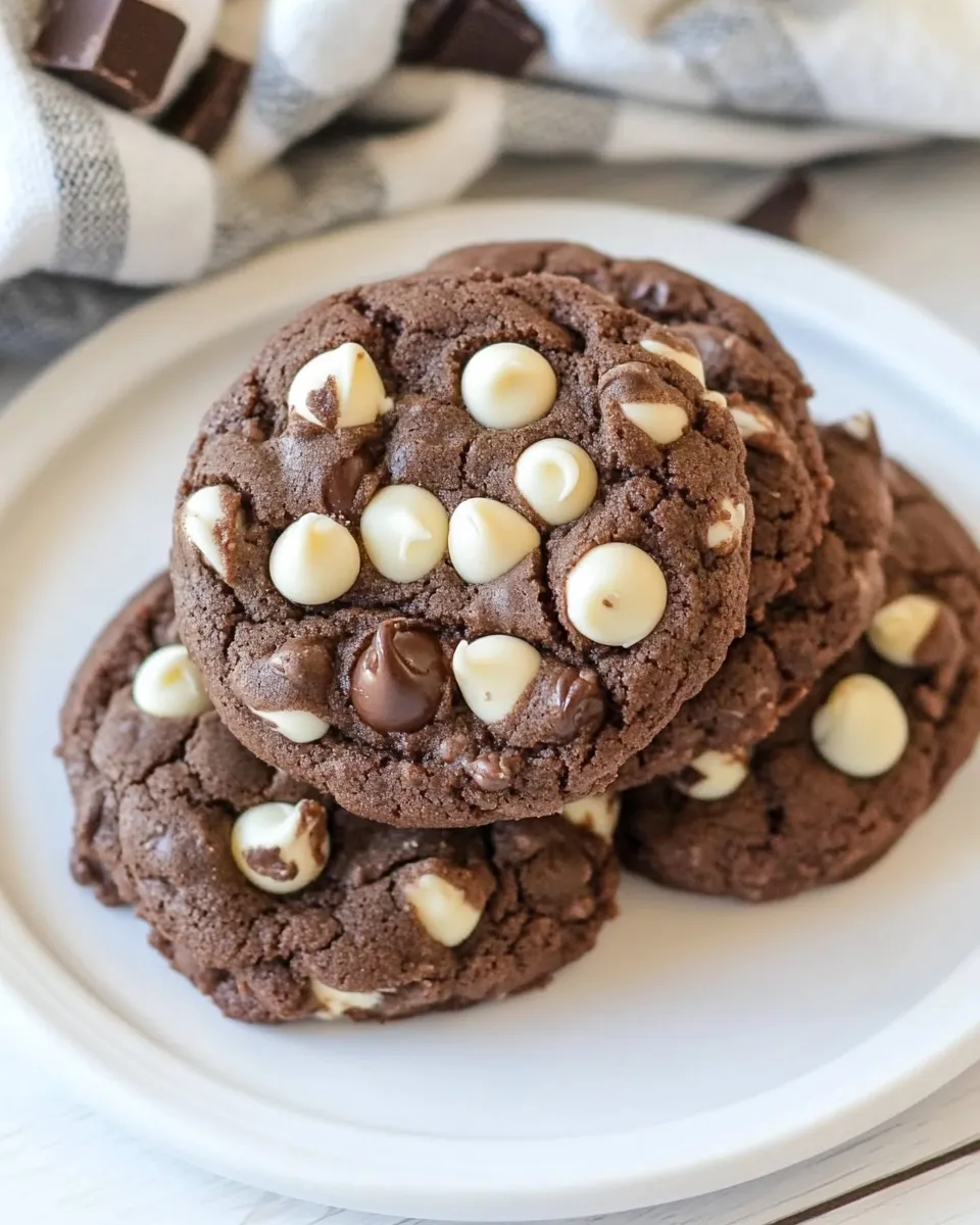 Delicious Triple Chocolate Fudge Cookies photo