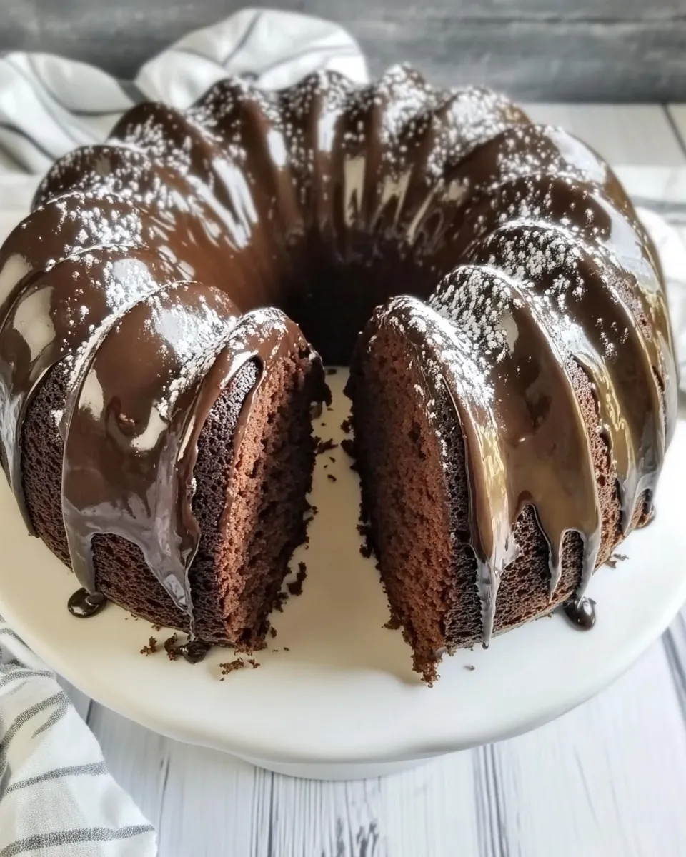 Classic Tunnel of Fudge Cake Tunnel of Doom Cake dish photo