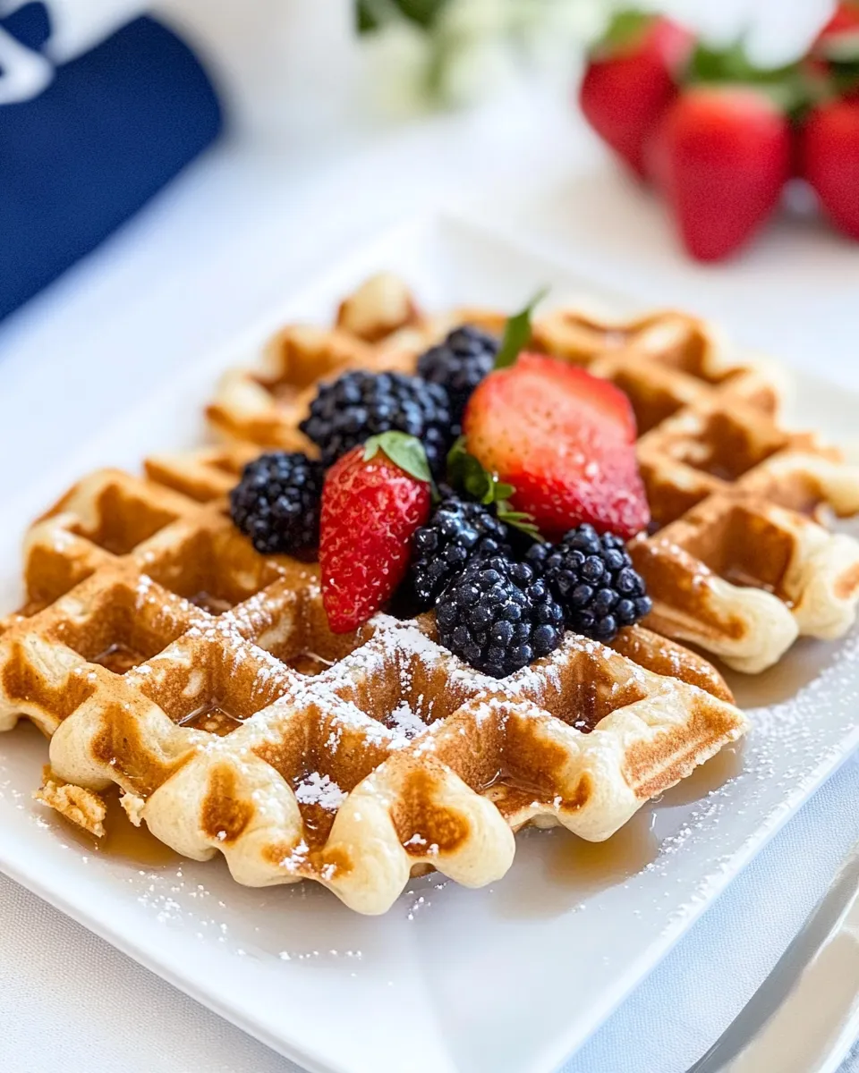 Easy Yogurt Waffles recipe image