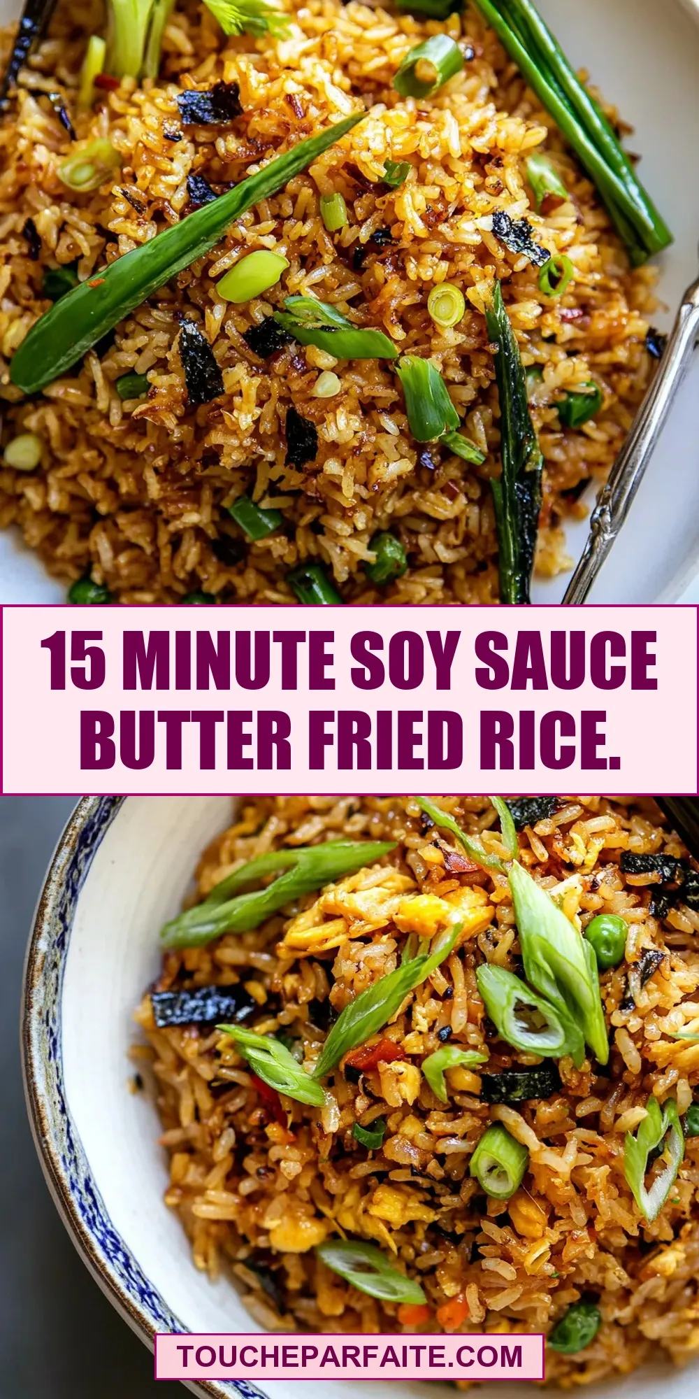 The Best 15 Minute Soy Sauce Butter Fried Rice. Ever