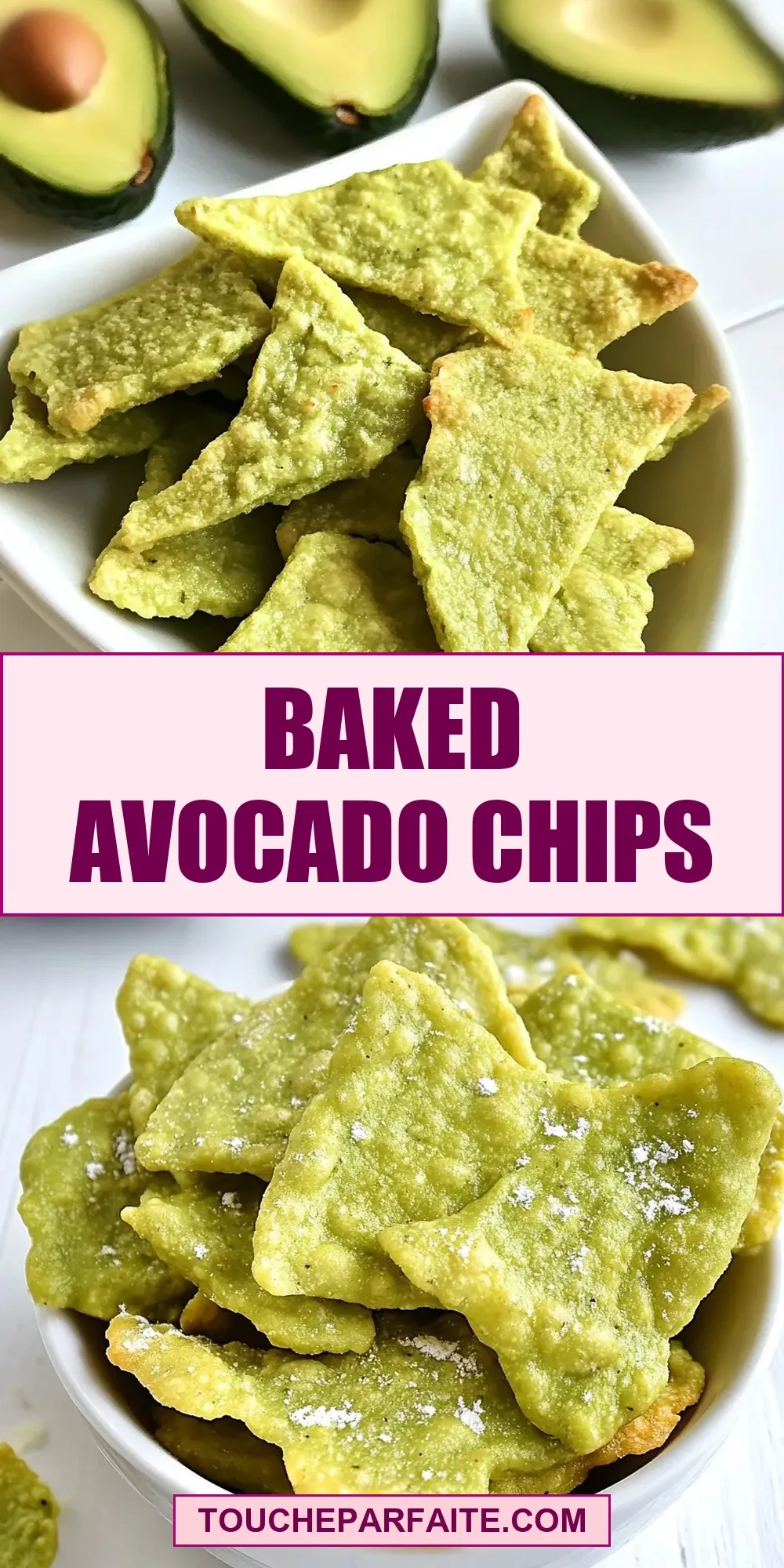 Baked Avocado Chips (Creamy & Delicious)