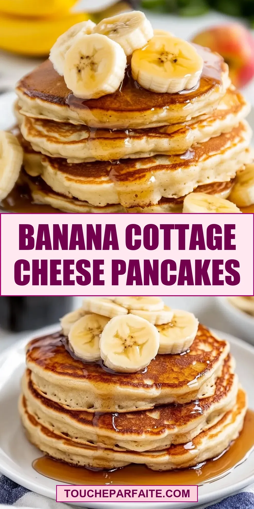 Amazing Banana Cottage Cheese Pancakes