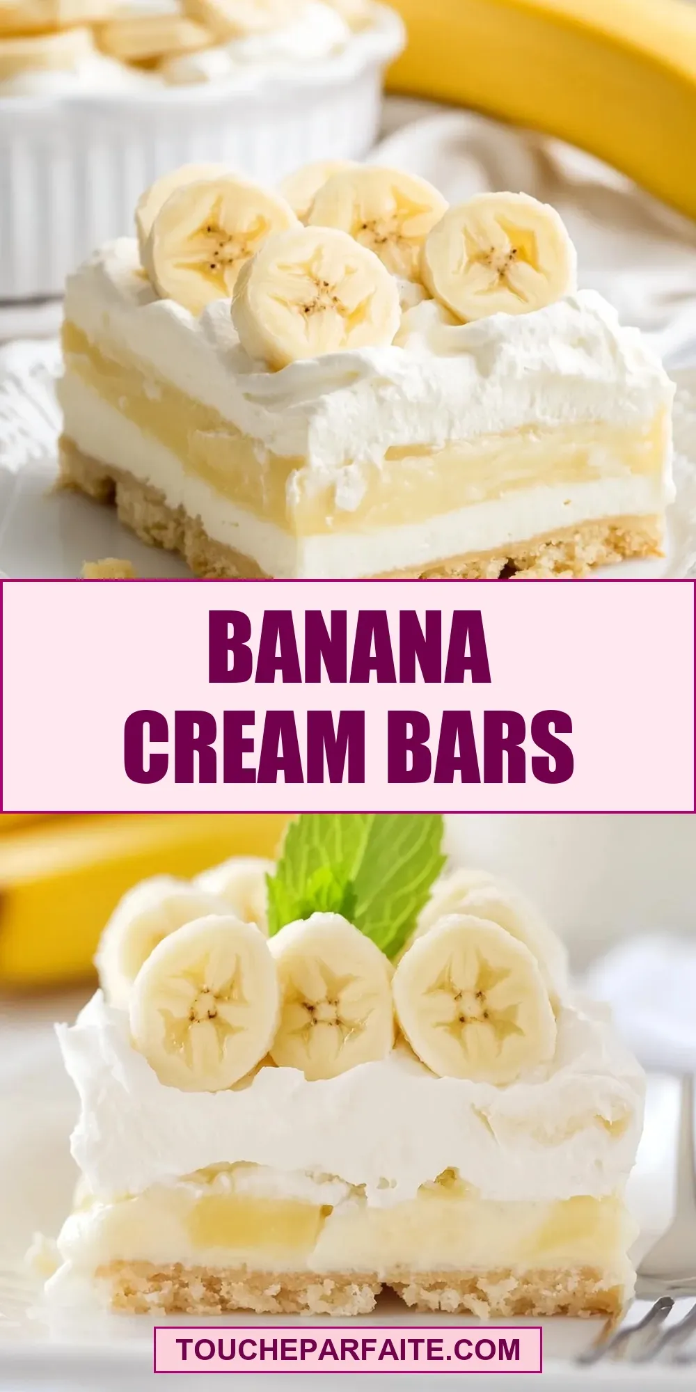 How To Make Homemade Banana Cream Bars