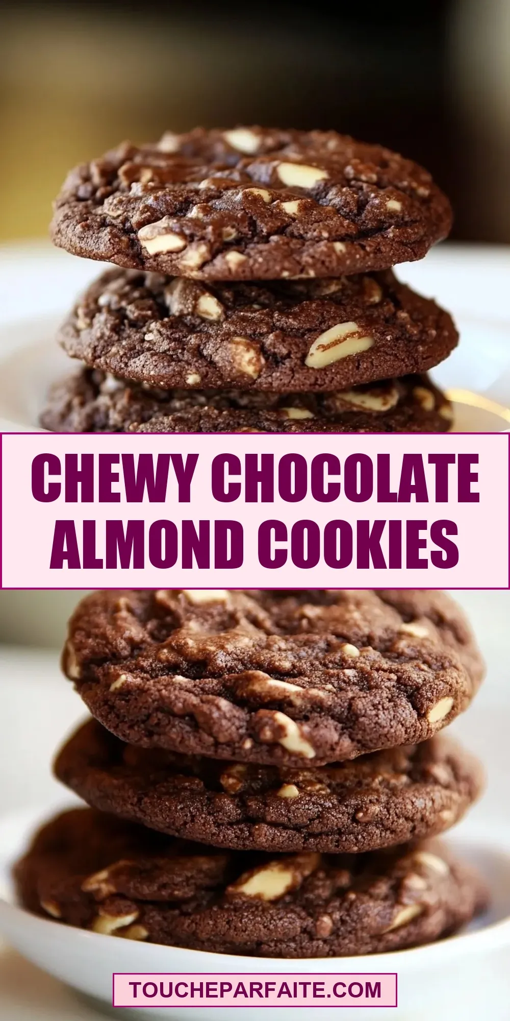 Chewy Chocolate Almond Cookies Recipe