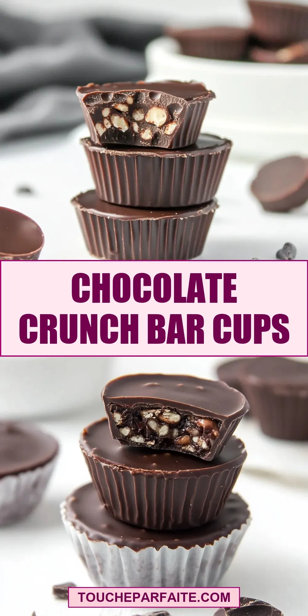 Easy Chocolate Crunch Bar Cups Recipe