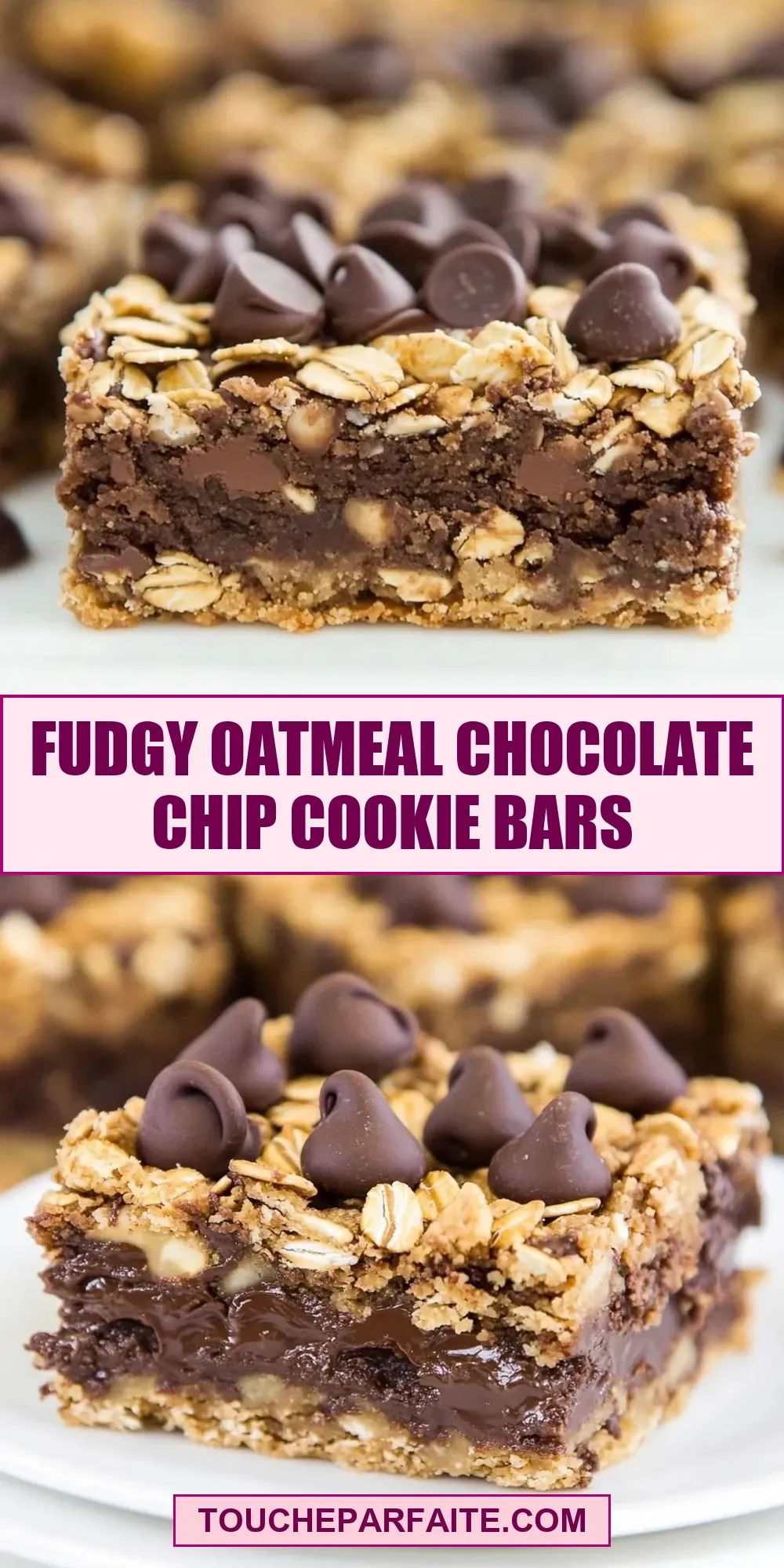 How To Make Amazing Fudgy Oatmeal Chocolate Chip Cookie Bars