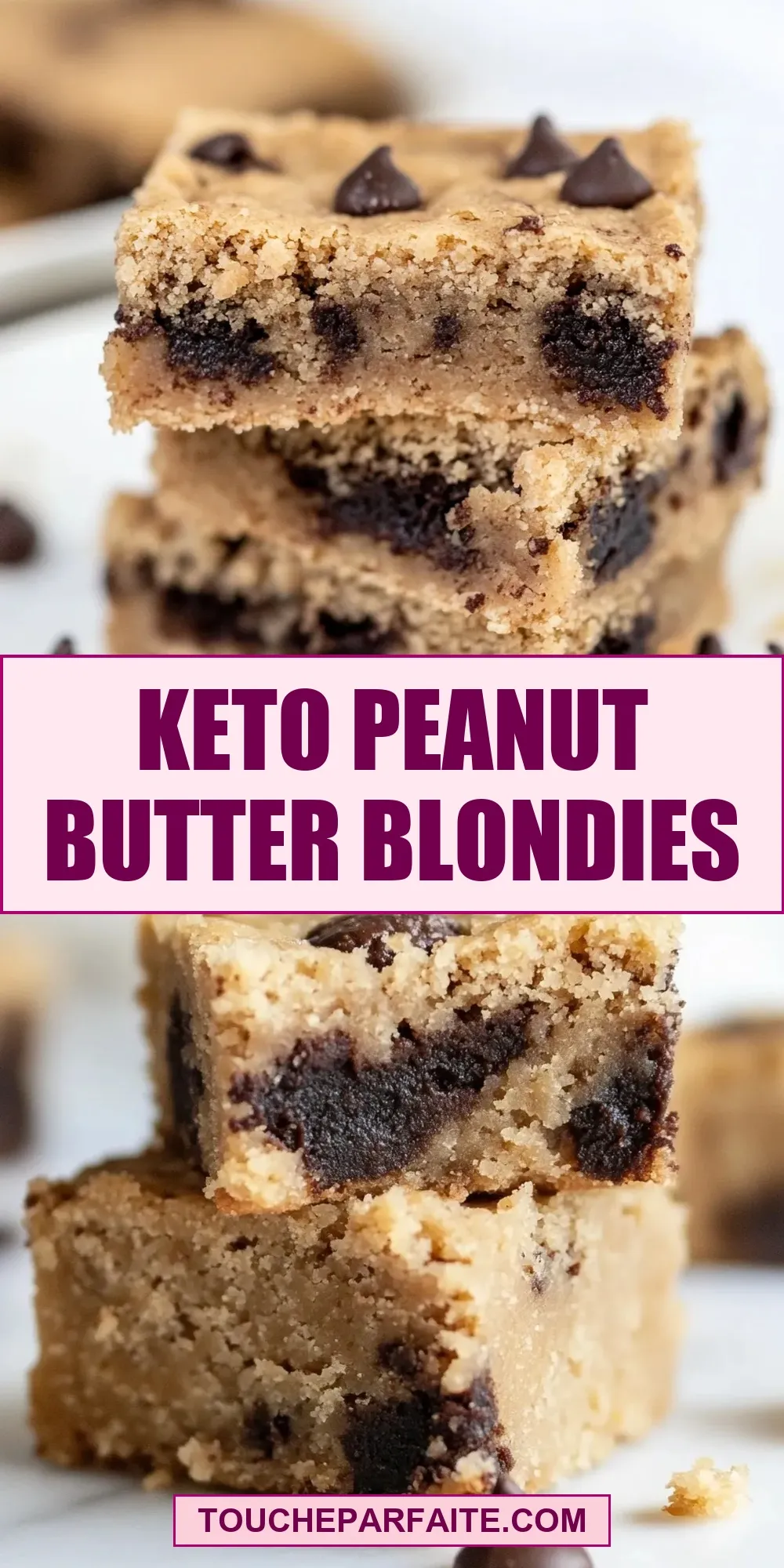 Quick Keto Peanut Butter Blondies