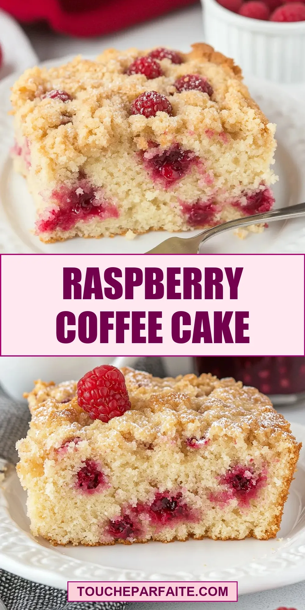 Healthy Raspberry Coffee Cake
