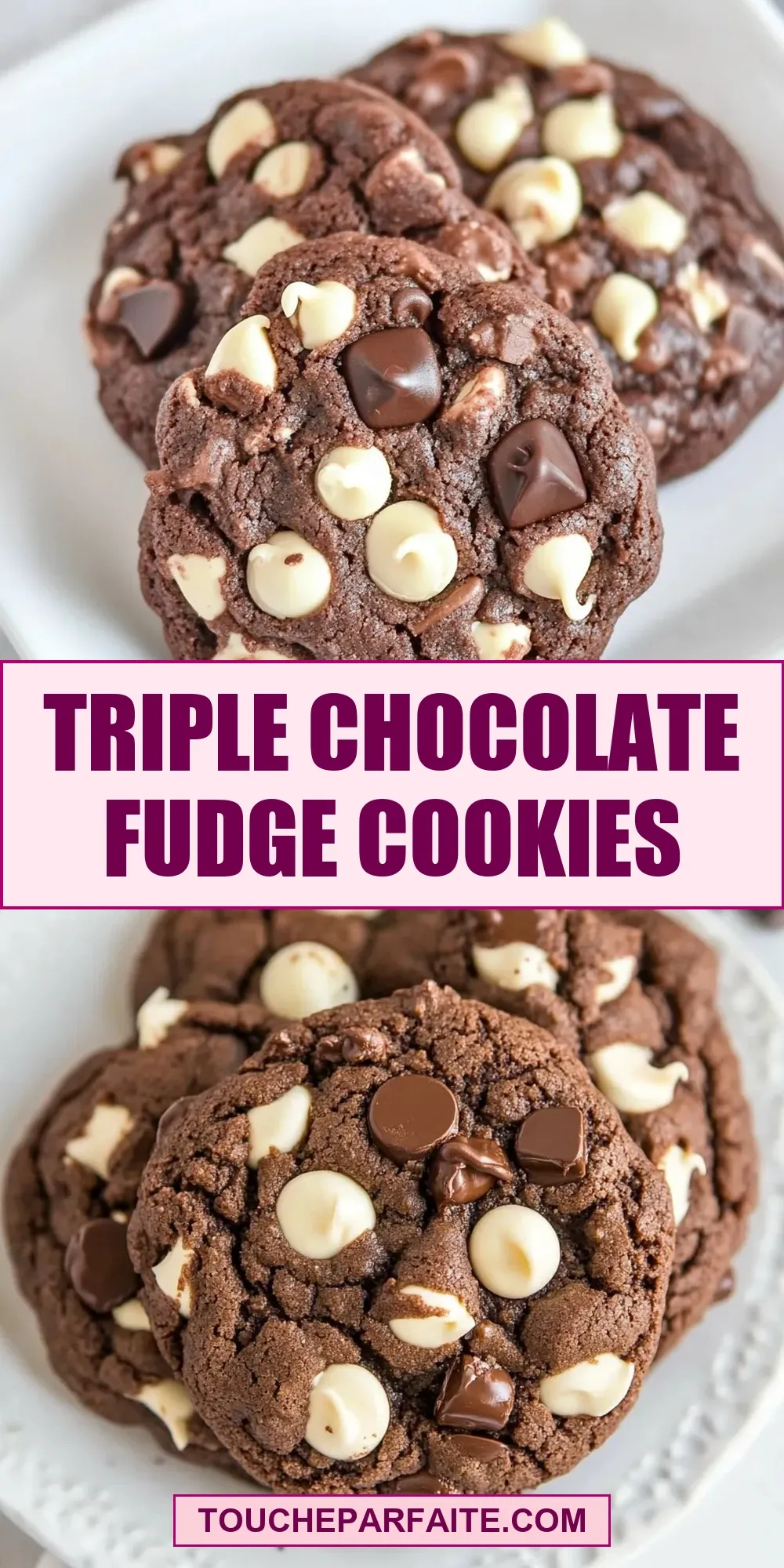 How To Make Easy Triple Chocolate Fudge Cookies