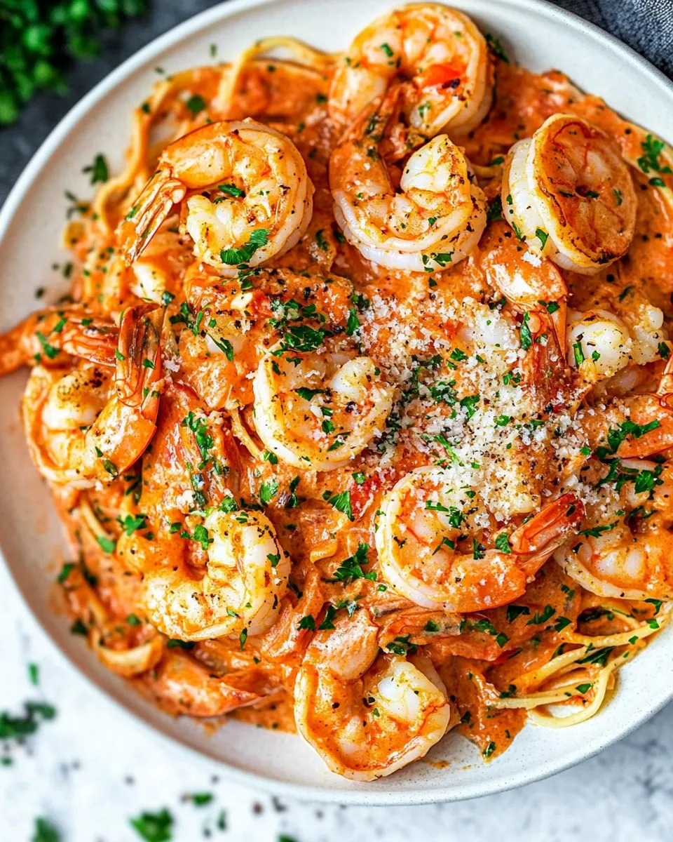 Delicious 15-Minute Creamy Tomato Garlic Butter Shrimp recipe image