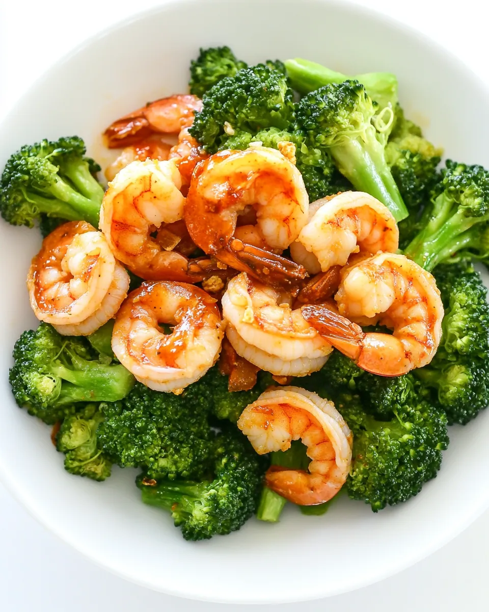 Homemade 20-Minute Skinny Sriracha Shrimp and Broccoli photo
