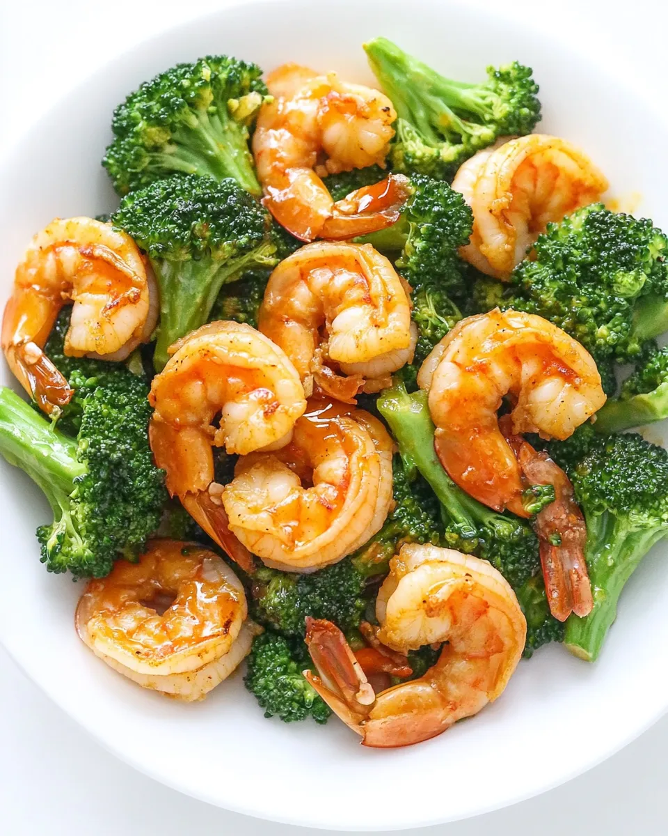 Delicious 20-Minute Skinny Sriracha Shrimp and Broccoli dish photo