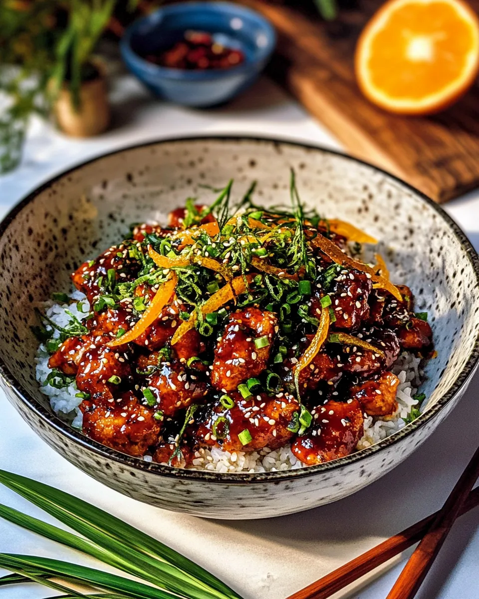 Classic 20 Minute Crispy Orange Garlic Chicken. dish photo
