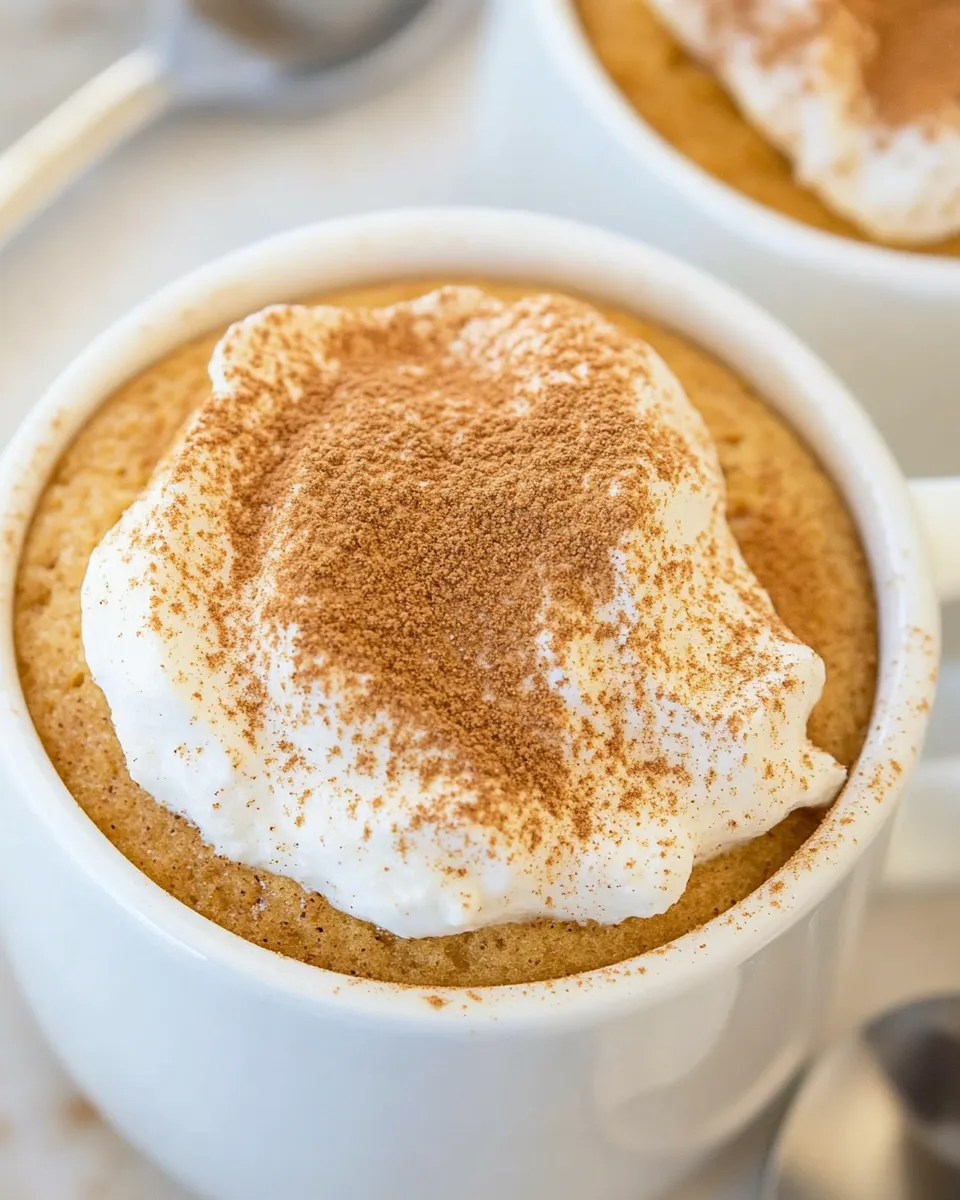 Homemade 2 Ingredient Spiced Mug Cake photo