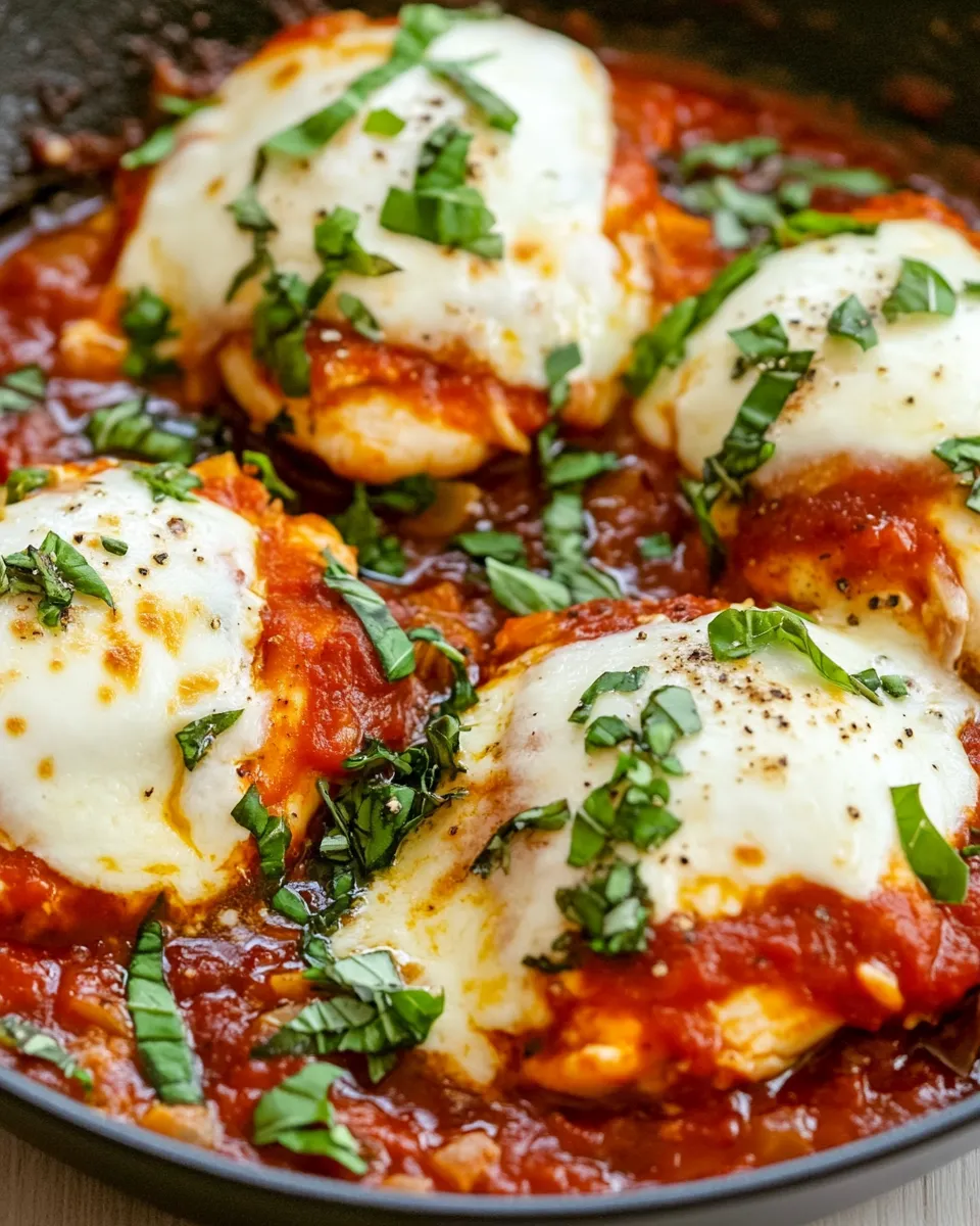 Easy 30-Minute Mozzarella Chicken Skillet dish photo