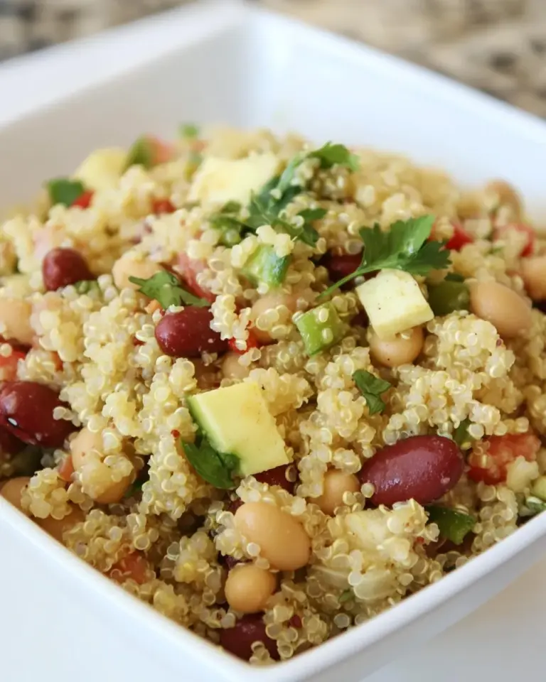 Homemade 4 Bean Curry Quinoa Salad photo