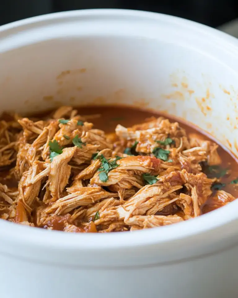 Homemade 5-Ingredient Crock Pot Mexican Shredded Chicken photo