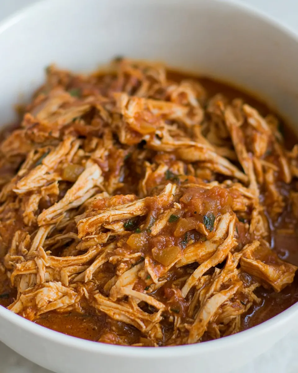 Classic 5-Ingredient Crock Pot Mexican Shredded Chicken image