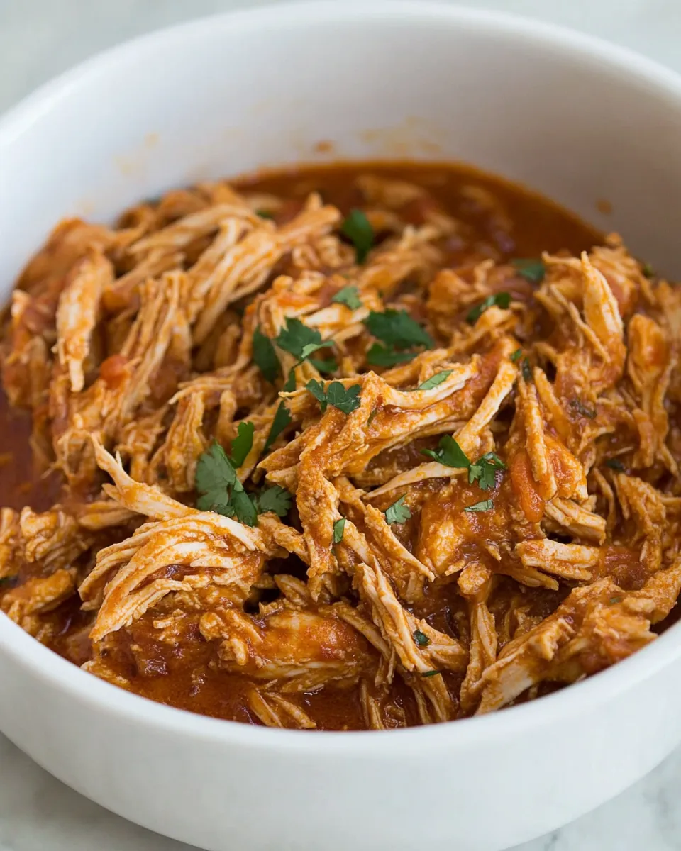 Delicious 5-Ingredient Crock Pot Mexican Shredded Chicken recipe photo