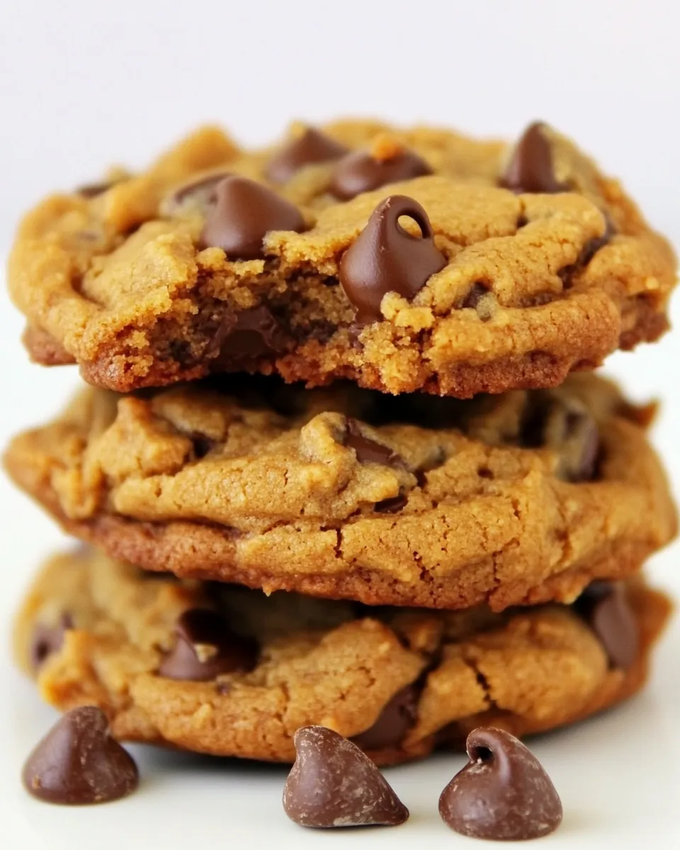 Homemade 5-Ingredient Peanut Butter Chocolate Chip Cookies photo