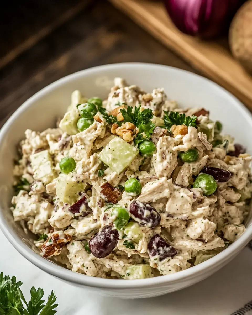 Classic 5-Ingredient Vegan Chicken Salad Recipe image