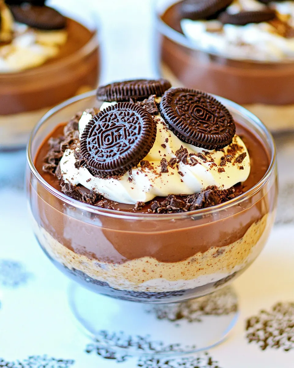 Classic 5 Minute Chocolate Oreo Pudding Recipe image