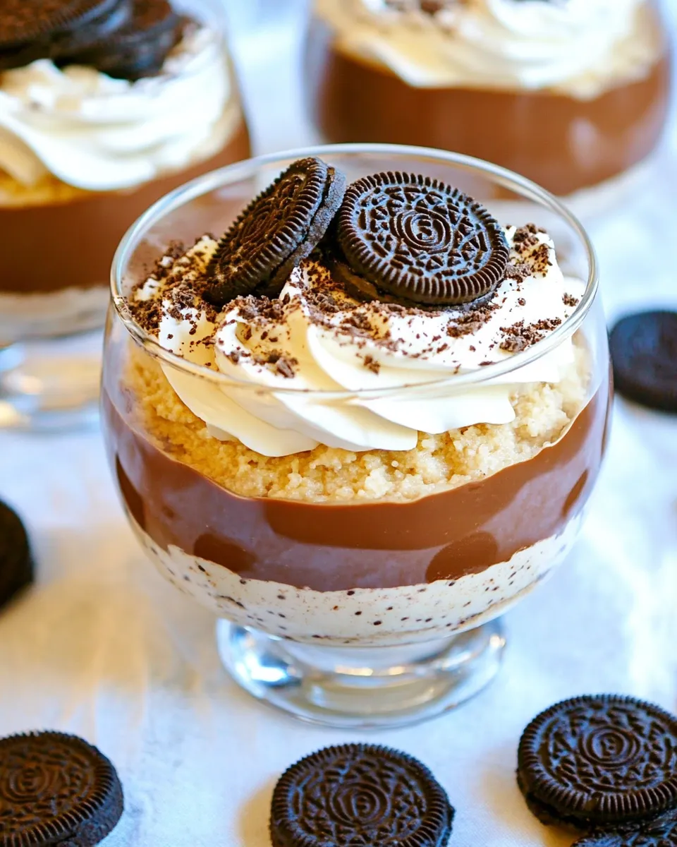 Easy 5 Minute Chocolate Oreo Pudding Recipe recipe photo