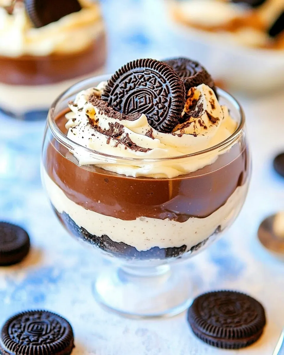 Delicious 5 Minute Chocolate Oreo Pudding Recipe dish photo