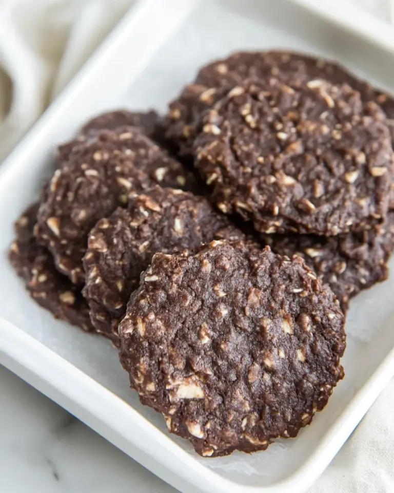 Homemade 6-Ingredient No-Bake Cookies food shot