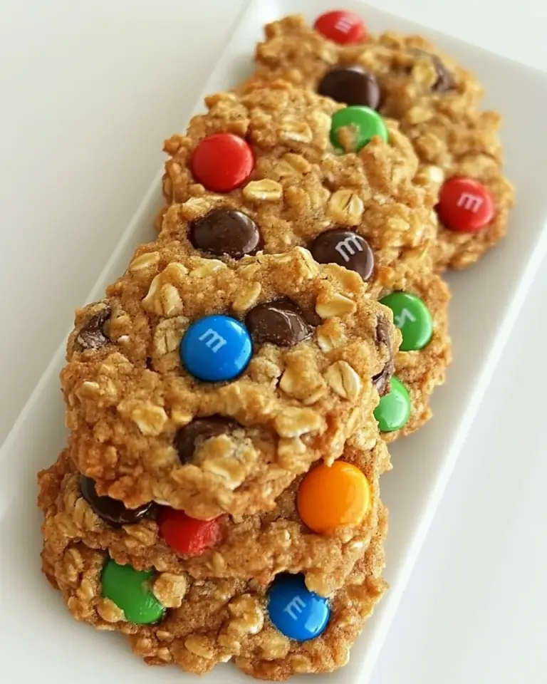 Homemade Agave and Honey Oatmeal M&M Cookies photo