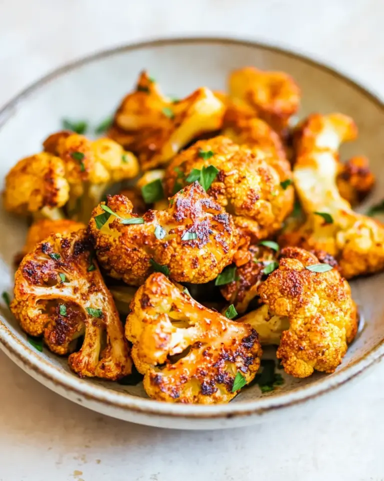 Homemade Air Fryer Cauliflower So Good Youll Forget Its Healthy recipe photo