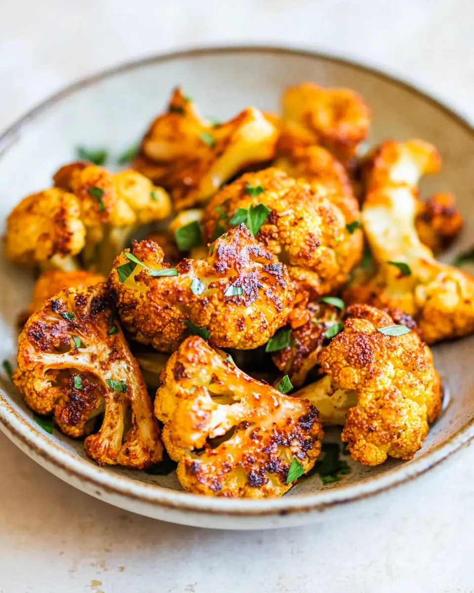 Homemade Air Fryer Cauliflower So Good Youll Forget Its Healthy recipe photo