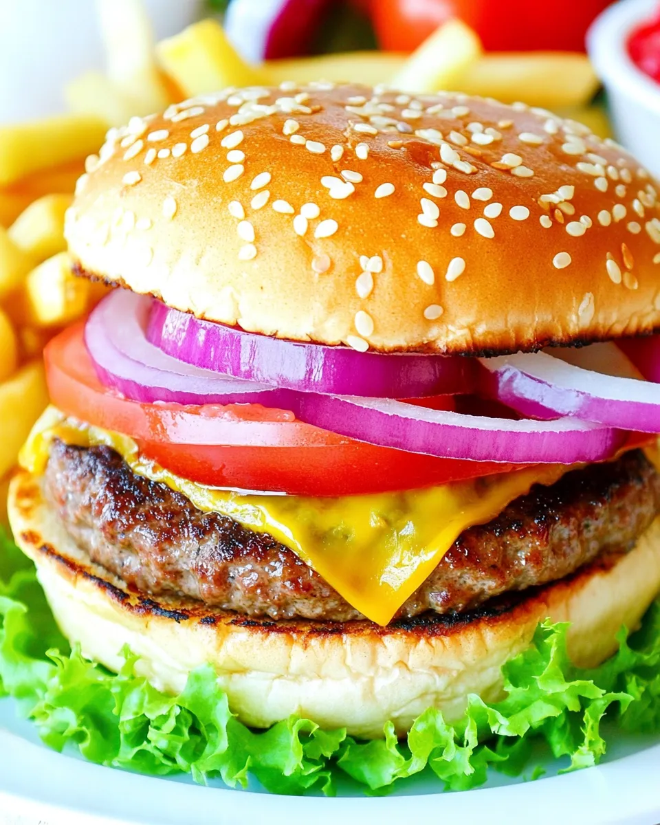 Classic Air Fryer Cheeseburgers Recipe image