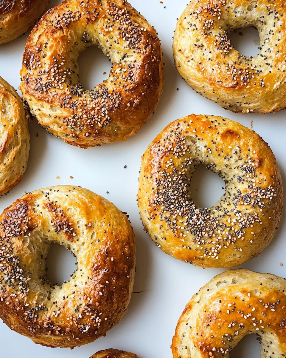Easy Air Fryer Protein Bagels recipe photo