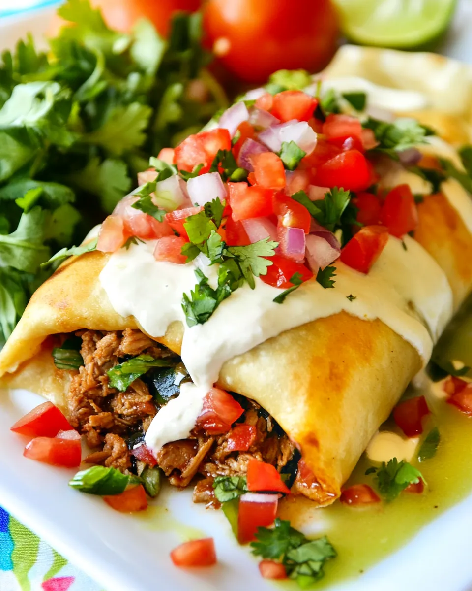 Delicious Air Fryer Shredded Beef Chimichanga Recipe dish photo