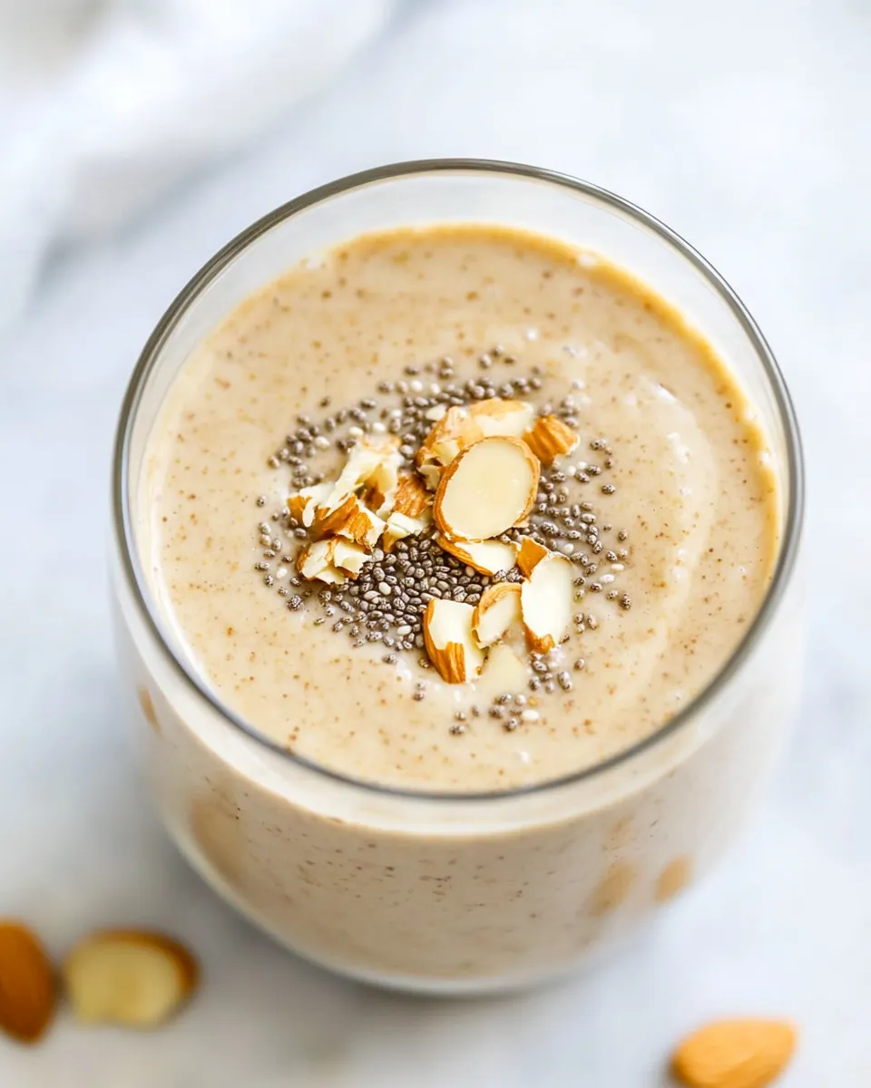 Easy Almond Butter Chia Smoothie recipe image