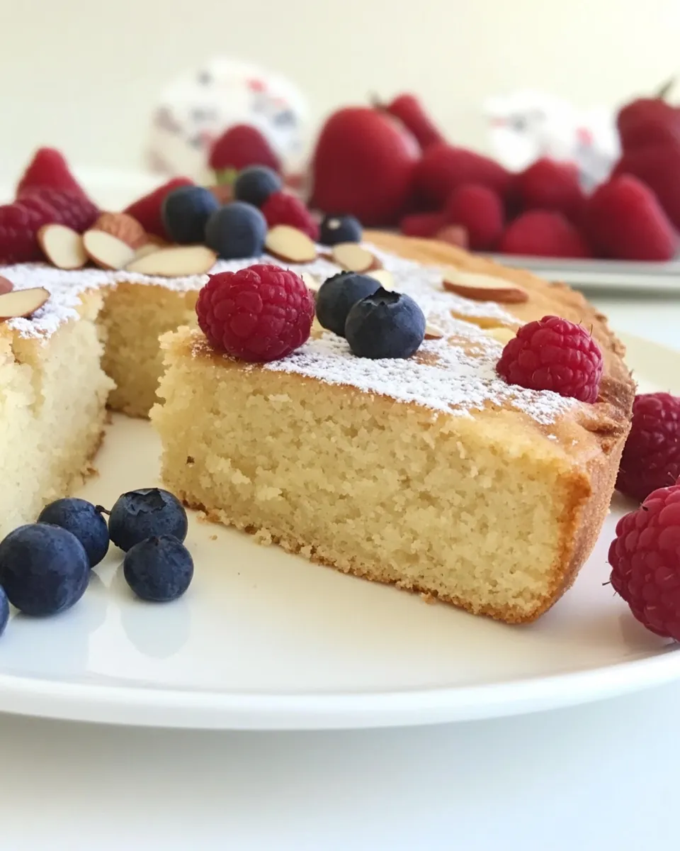 Classic Almond Flour Cake (Sugar Free) image